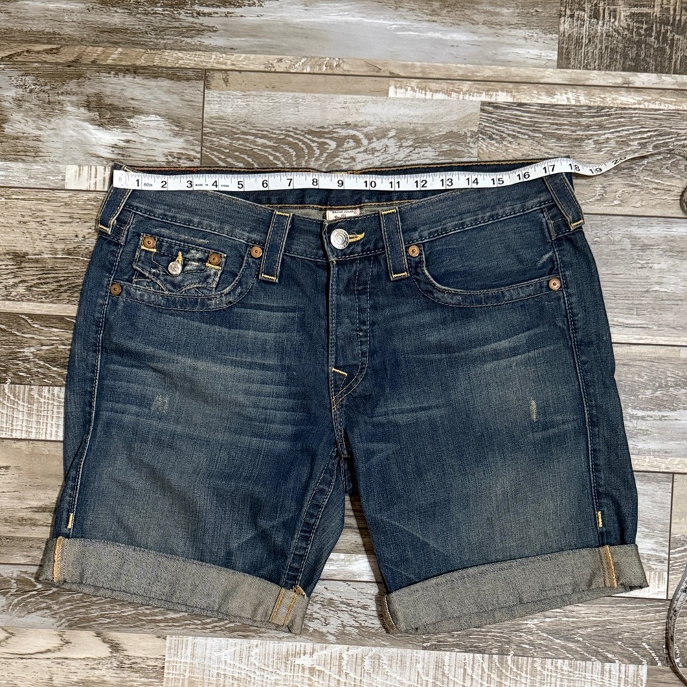 Denim Cuffed Shorts